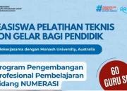 Cara Daftar Beasiswa Pelatihan Numerasi untuk Guru SD