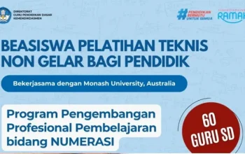 Cara Daftar Beasiswa Pelatihan Numerasi untuk Guru SD